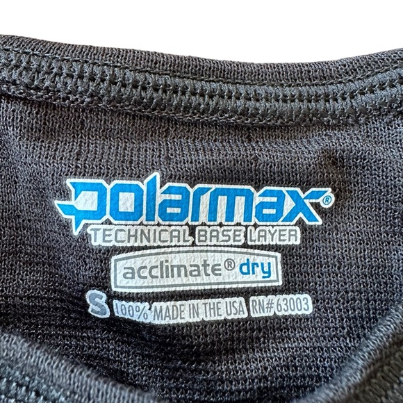 Polarmax Thermal Double Base Layer Top, Youth Size S/6-8, Black - Picture 3 of 8